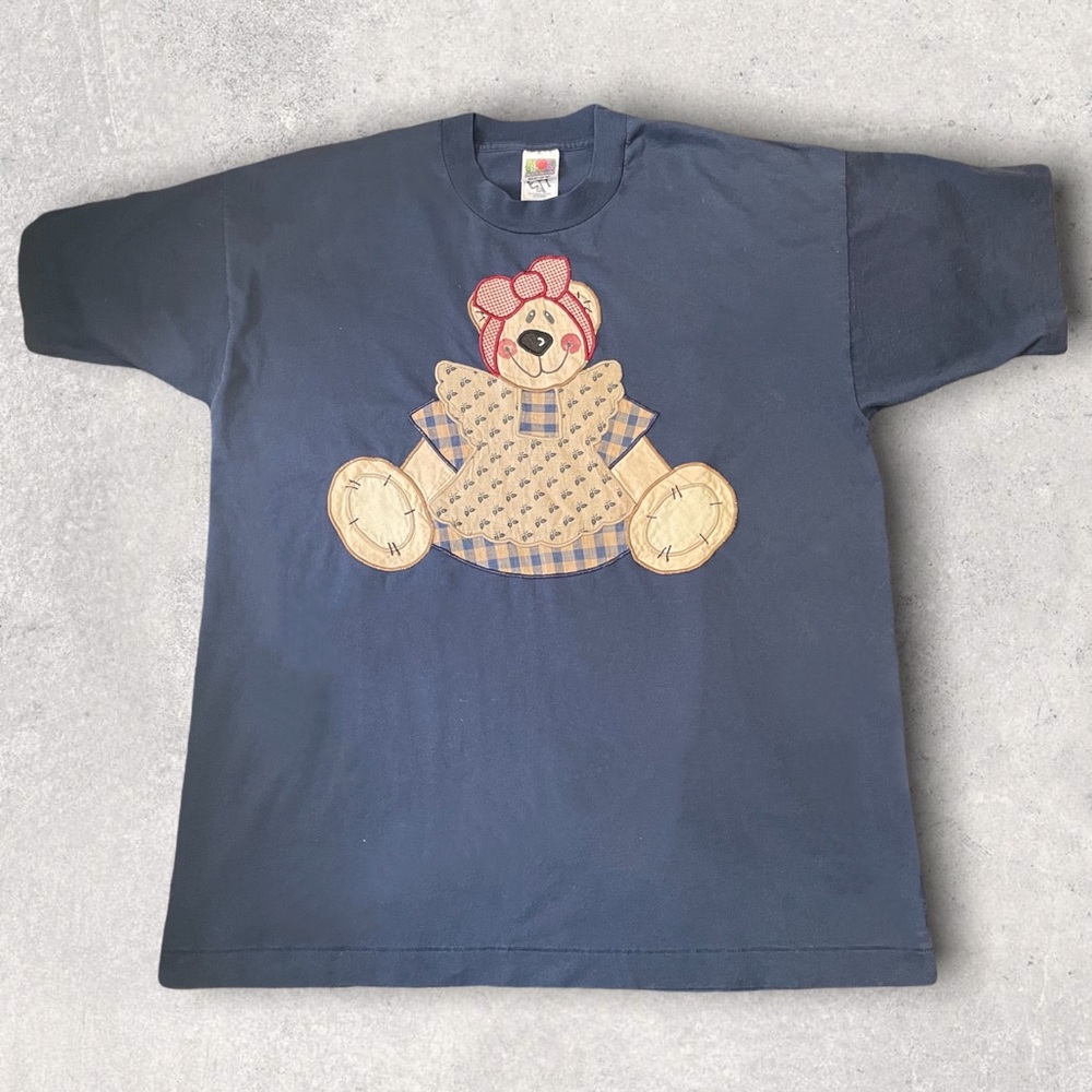 🟥Vintage Fruit of the Loom Teddy Bear tee